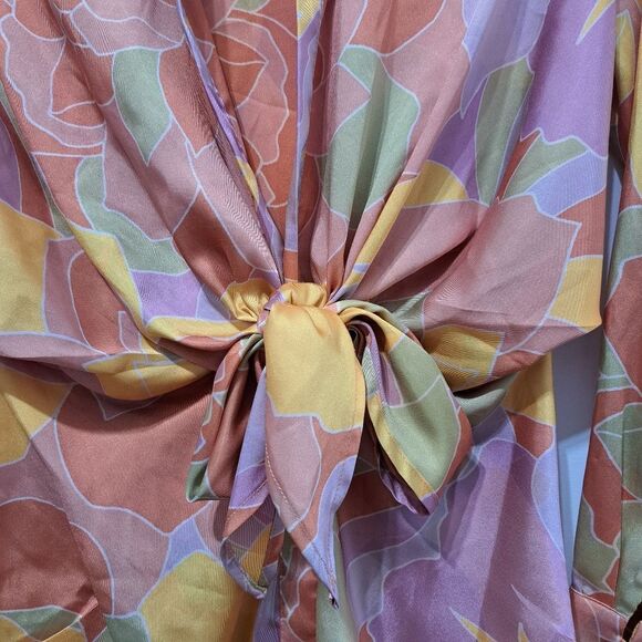 Runaway Ruby Mindy Mini Dress Sage Lightweight Woven Satin XS Fun Multi-color - Picture 8 of 17